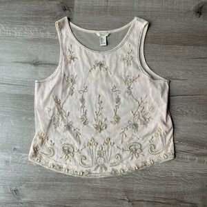 Beaded Detail Top